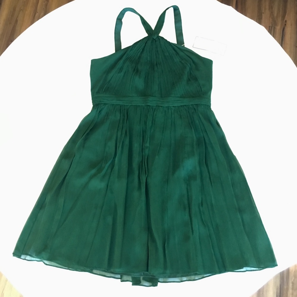 J. Crew Emerald Sinclair Tulle Cocktail Dress